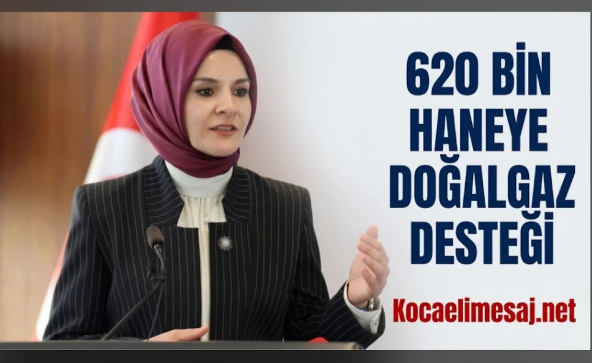 620 Bin Haneye Doğalgaz Desteği