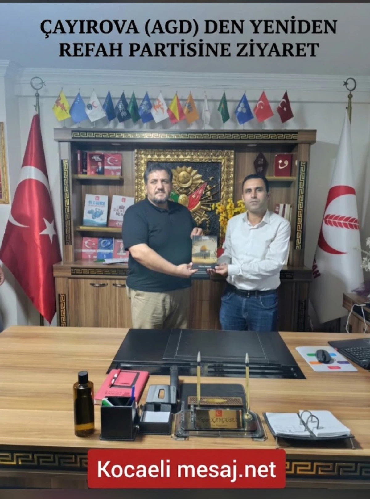 &Ccedil;ayırova AGD&rsquo;den Yeniden Refah Partisi&rsquo;ne Nezaket Ziyareti
