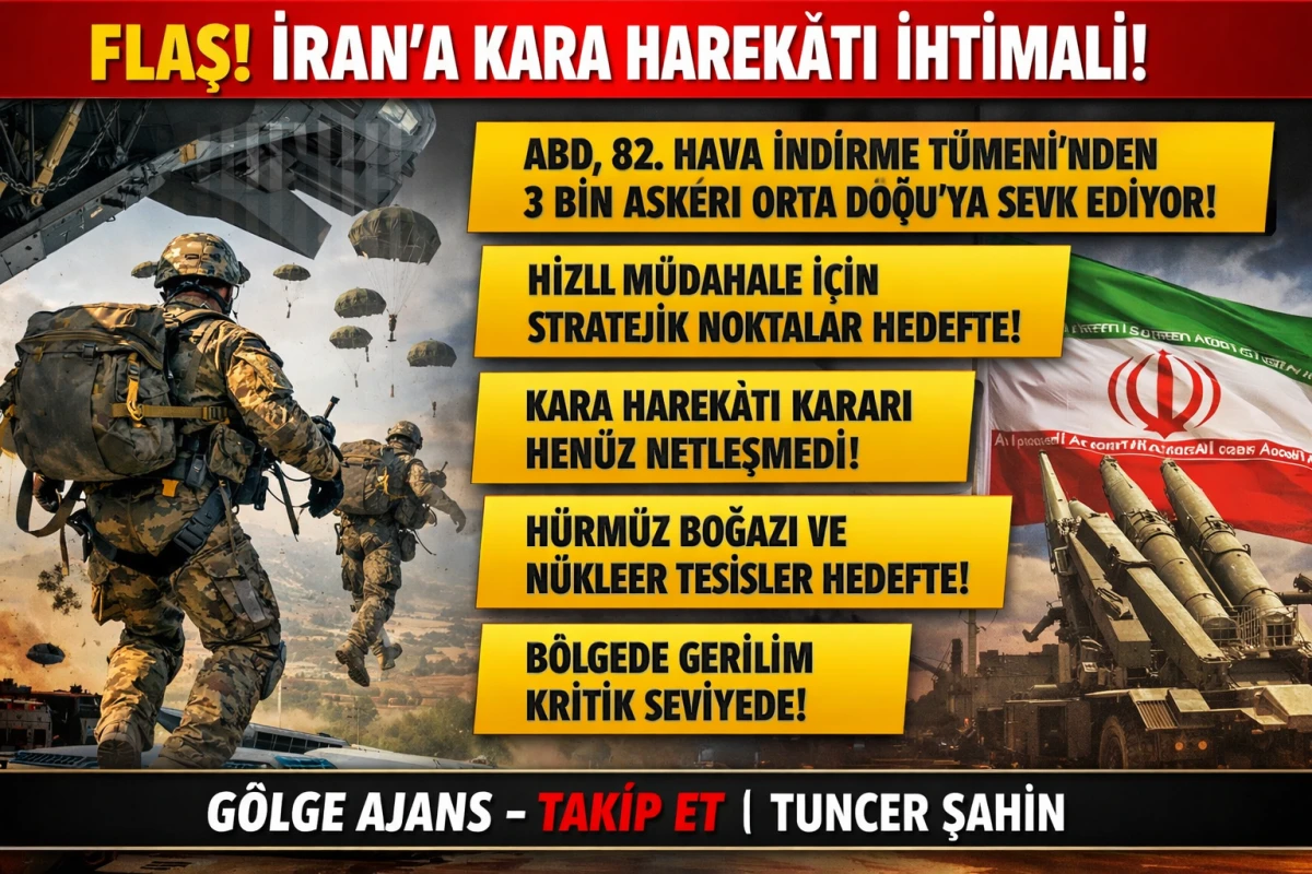 İran&rsquo;a Kara Operasyonu Sinyali! D&uuml;nya Alarmda